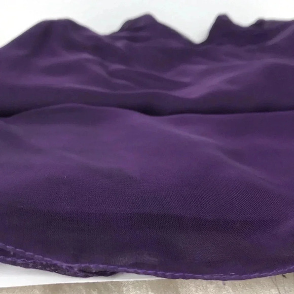 Purple eggplant strapless long bridesmaid dress 14 - Picture 9 of 17